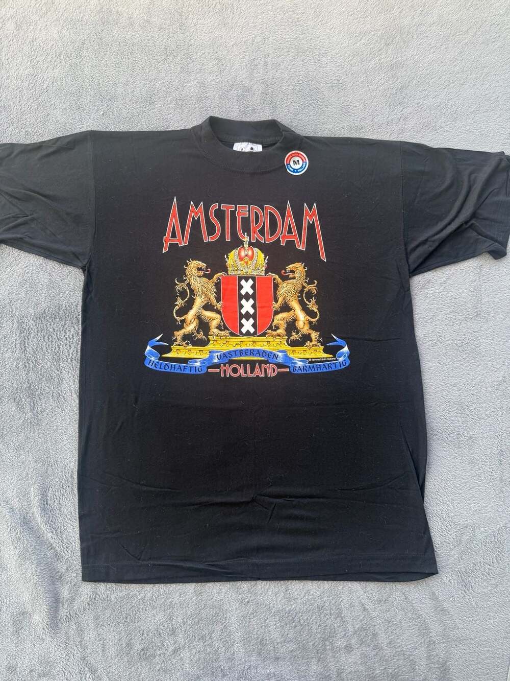 Vintage 90s Kemme Amsterdam Coat of Arms Souvenir Graphic T-Shirt